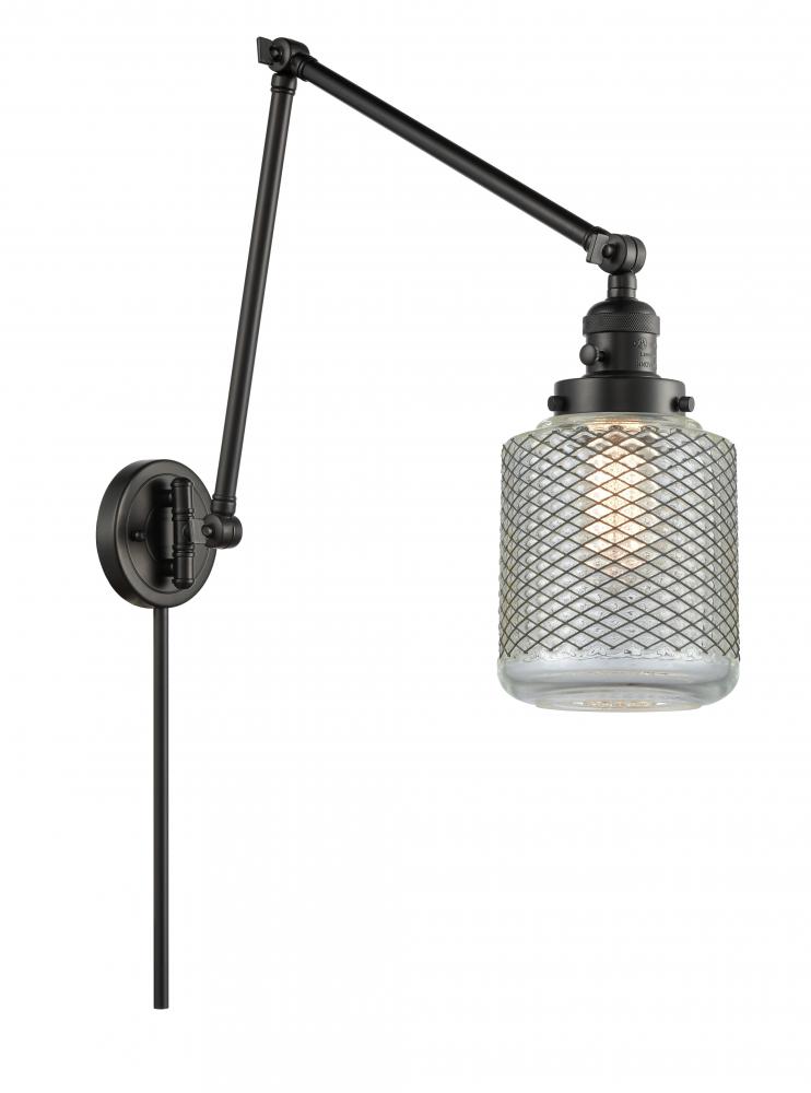 Stanton - 1 Light - 6 inch - Matte Black -Adjustable Swing Arm
