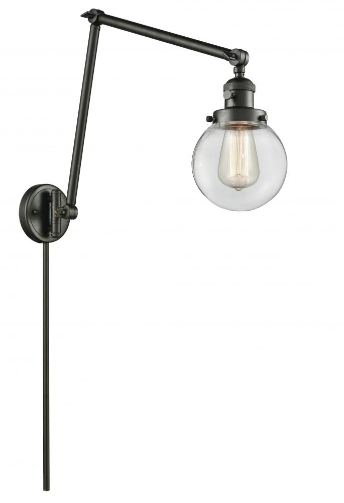 Beacon - 1 Light - 6 inch - Oil Rubbed Bronze -Adjustable Swing Arm