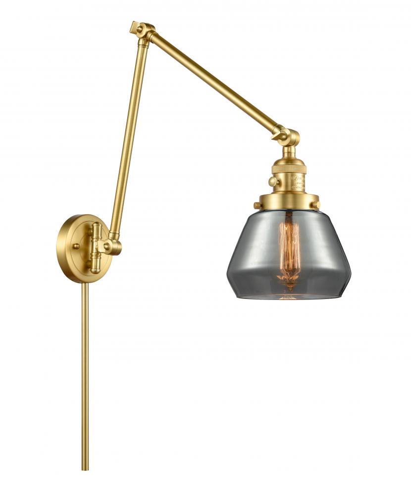 Fulton - 1 Light - 8 inch - Satin Gold -Adjustable Swing Arm