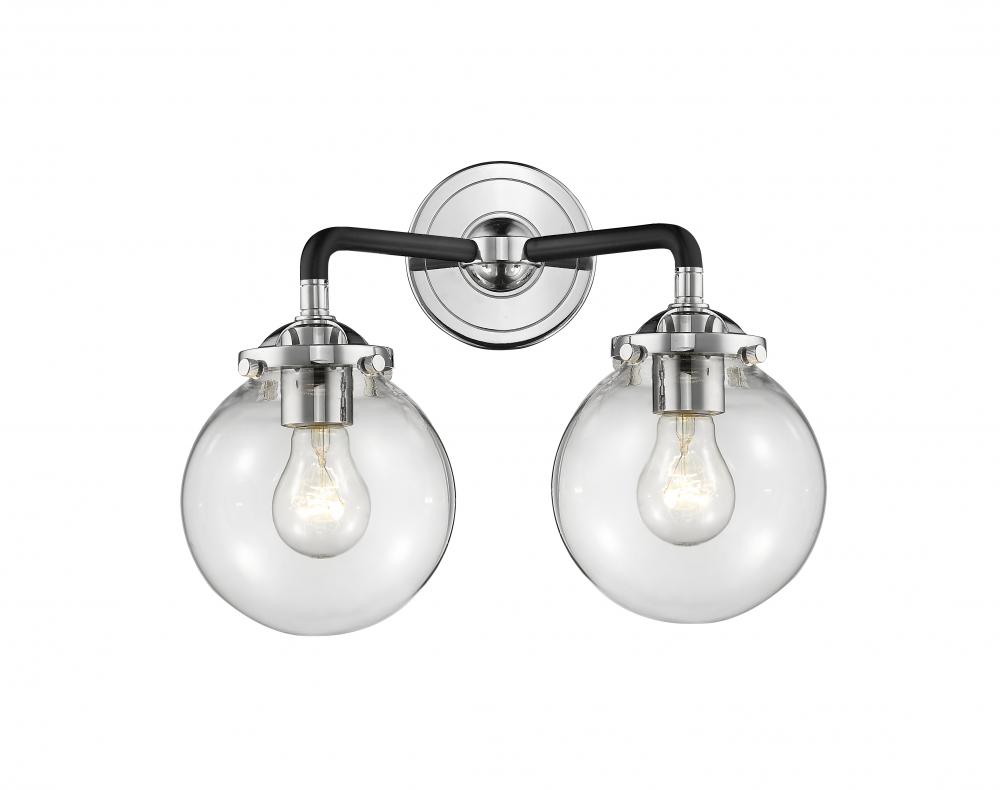 Baldwin - 2 Light - 14 inch - Black Polished Nickel - Bath Vanity Light