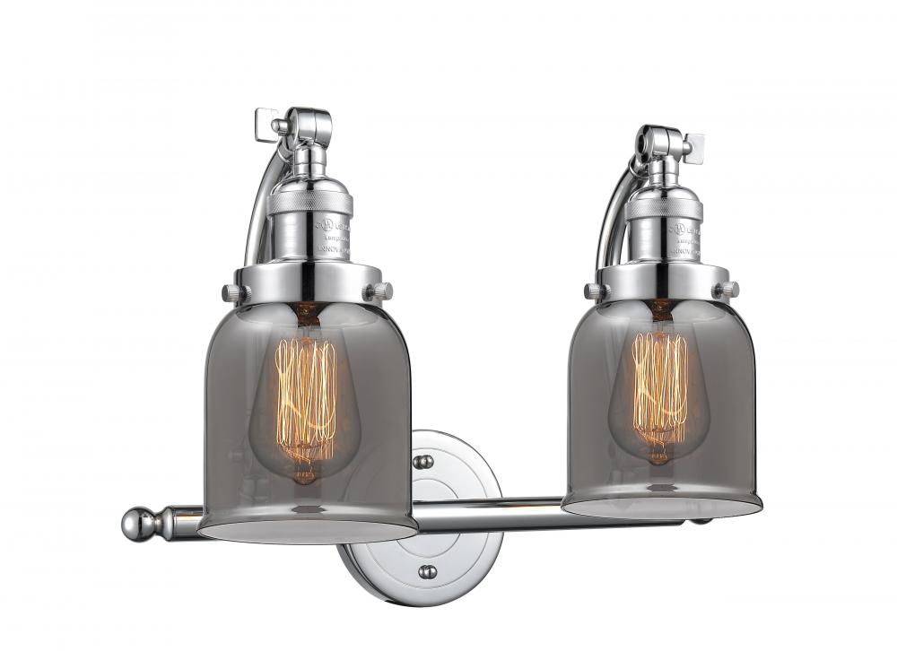 Bell - 2 Light - 18 inch - Polished Chrome - Bath Vanity Light