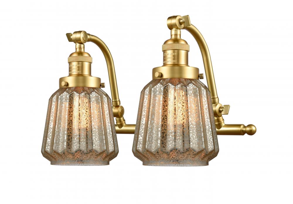 Chatham - 2 Light - 18 inch - Satin Gold - Bath Vanity Light