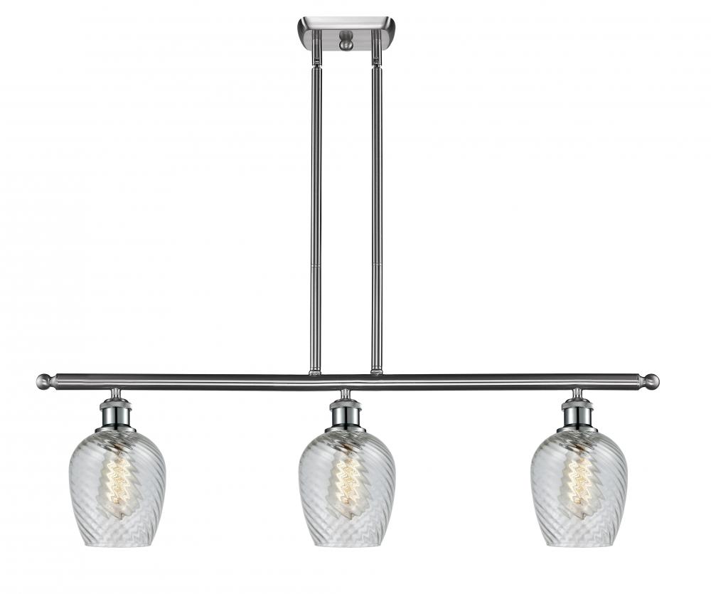 Salina - 3 Light - 36 inch - Brushed Satin Nickel - Cord hung - Island Light