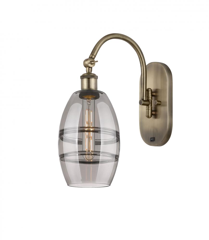 Vaz - 1 Light - 6 inch - Antique Brass - Adjustable Swing Arm