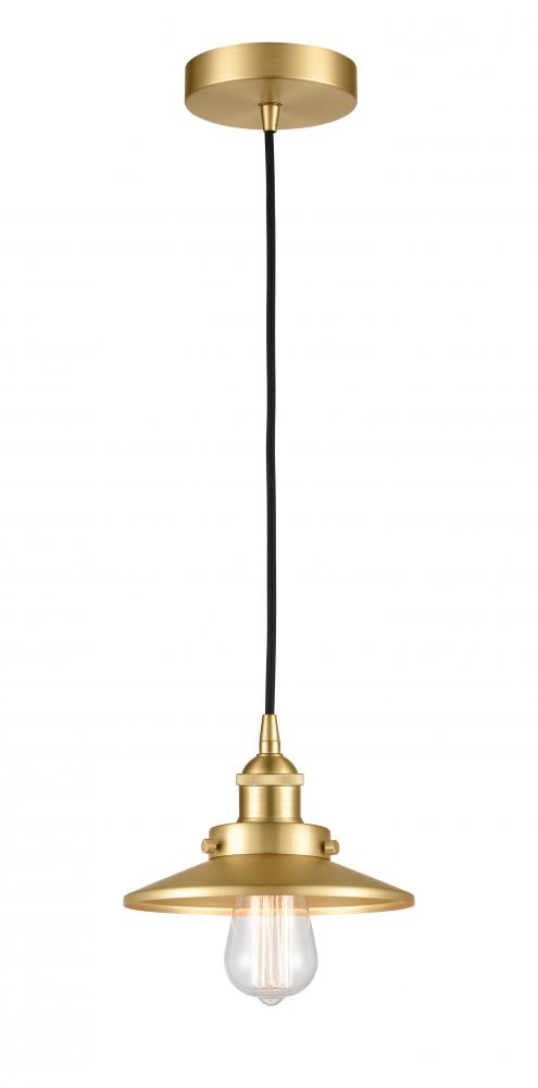 Edison - 1 Light - 8 inch - Satin Gold - Mini Pendant