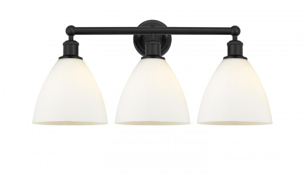 Bristol - 3 Light - 26 inch - Matte Black - Bath Vanity Light