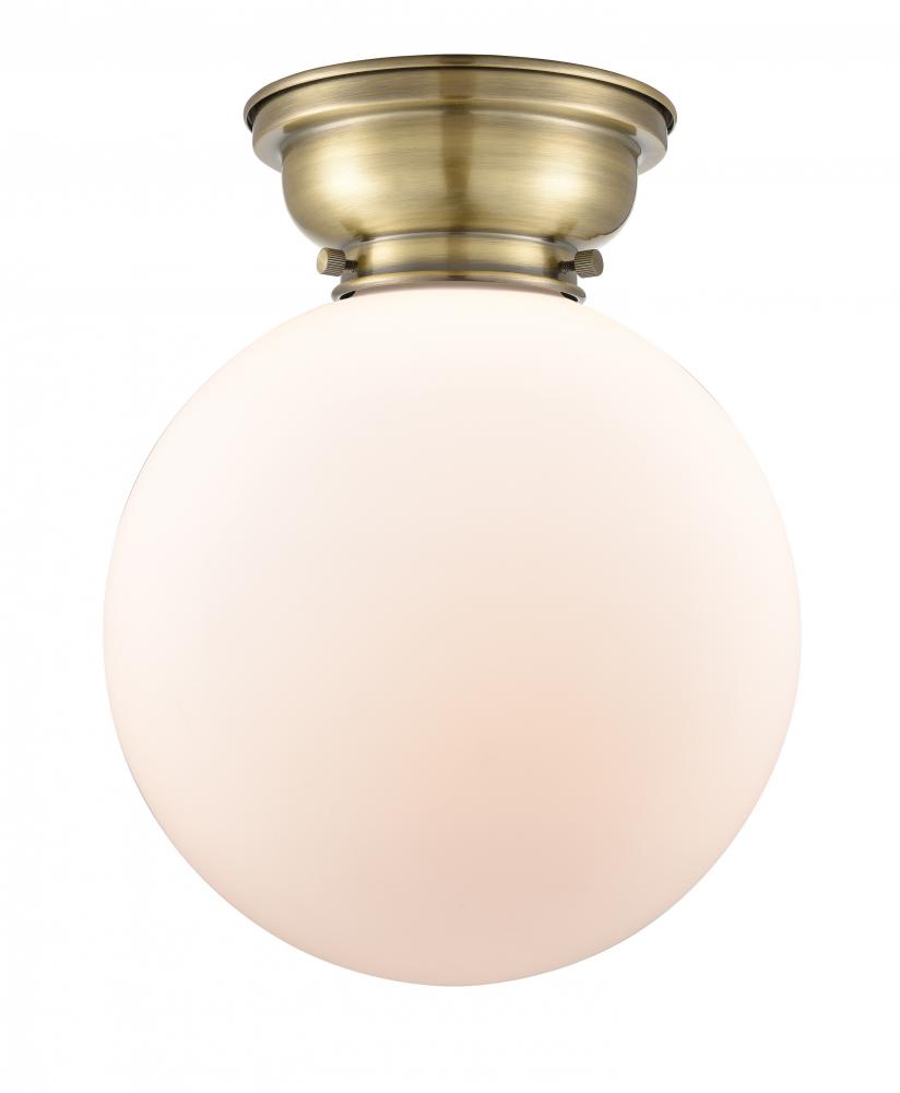 Beacon - 1 Light - 10 inch - Antique Brass - Flush Mount