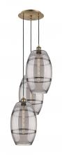 Innovations Lighting 113B-3P-AB-G557-10SM - Vaz - 3 Light - 17 inch - Antique Brass - Cord hung - Multi Pendant