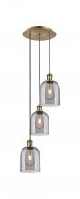 Innovations Lighting 113B-3P-AB-G558-6SM - Bella - 3 Light - 12 inch - Antique Brass - Cord hung - Multi Pendant