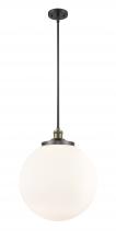 Innovations Lighting 201S-BAB-G201-16-LED - Beacon - 1 Light - 16 inch - Black Antique Brass - Stem Hung - Pendant