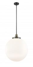 Innovations Lighting 201S-BAB-G201-18-LED - Beacon - 1 Light - 18 inch - Black Antique Brass - Stem Hung - Pendant