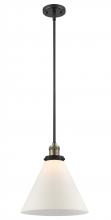 Innovations Lighting 201S-BAB-G41-L-LED - Cone - 1 Light - 12 inch - Black Antique Brass - Stem Hung - Mini Pendant