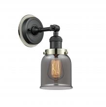 Innovations Lighting 203BK-BPPN-HRPN-G53 - Bell - 1 Light - 5 inch - Matte Black - Sconce