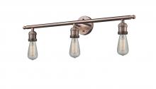 Innovations Lighting 204-AC-LED - Bare Bulb 3 Light Bath Vanity Light