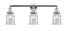 Innovations Lighting 205-PC-G182-LED - Canton - 3 Light - 30 inch - Polished Chrome - Bath Vanity Light