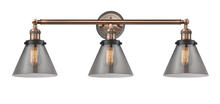 Innovations Lighting 205BP-ACBK-G43 - Cone - 3 Light - 32 inch - Antique Copper - Bath Vanity Light