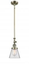 Innovations Lighting 206-AB-G62-LED - Cone - 1 Light - 6 inch - Antique Brass - Stem Hung - Mini Pendant