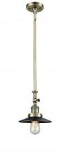 Innovations Lighting 206-AB-M6-LED - Railroad - 1 Light - 8 inch - Antique Brass - Stem Hung - Mini Pendant