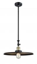 Innovations Lighting 206-BAB-MFR-BK-16-LED - Appalachian - 1 Light - 16 inch - Black Antique Brass - Stem Hung - Mini Pendant