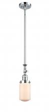 Innovations Lighting 206-PC-G311-LED - Dover - 1 Light - 5 inch - Polished Chrome - Stem Hung - Mini Pendant