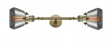 Innovations Lighting 208L-AB-G173-LED - Fulton - 2 Light - 7 inch - Antique Brass - Bath Vanity Light