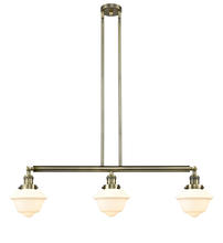 Innovations Lighting 213-AB-G531-LED - Oxford - 3 Light - 40 inch - Antique Brass - Stem Hung - Island Light