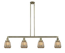 Innovations Lighting 214-AB-G146-LED - Chatham - 4 Light - 51 inch - Antique Brass - Stem Hung - Island Light