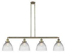 Innovations Lighting 214-AB-G222-LED - Seneca Falls - 4 Light - 51 inch - Antique Brass - Stem Hung - Island Light