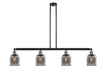 Innovations Lighting 214-BAB-G53-CE-LED - Bell Cage - 4 Light - 50 inch - Black Antique Brass - Stem Hung - Island Light