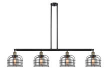 Innovations Lighting 214-BAB-G73-CE-LED - Bell Cage - 4 Light - 53 inch - Black Antique Brass - Stem Hung - Island Light