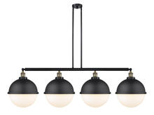 Innovations Lighting 214-BAB-HFS-121-BK-LED - Hampden - 4 Light - 58 inch - Black Antique Brass - Stem Hung - Island Light