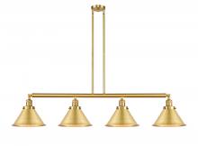 Innovations Lighting 214-SG-M10-SG-LED - Briarcliff - 4 Light - 55 inch - Satin Gold - Stem Hung - Island Light