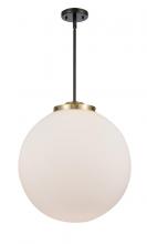 Innovations Lighting 221-1S-BAB-G201-18-LED - Beacon - 1 Light - 18 inch - Black Antique Brass - Cord hung - Pendant