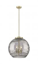 Innovations Lighting 221-3S-AB-G1213-18SM - Athens Deco Swirl - 3 Light - 18 inch - Antique Brass - Cord hung - Pendant