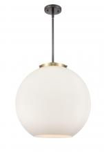 Innovations Lighting 221-3S-BAB-G121-18-LED - Athens - 3 Light - 18 inch - Black Antique Brass - Cord hung - Pendant