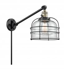 Innovations Lighting 237-BAB-G72-CE-LED - Bell Cage - 1 Light - 8 inch - Black Antique Brass - Swing Arm