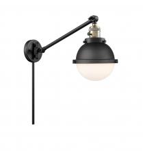 Innovations Lighting 237-BAB-HFS-61-BK-LED - Hampden - 1 Light - 7 inch - Black Antique Brass - Swing Arm