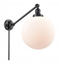 Innovations Lighting 237-BK-G201-12-LED - Beacon - 1 Light - 12 inch - Matte Black - Swing Arm