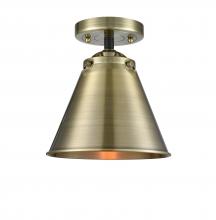 Innovations Lighting 284-1C-BAB-M13-AB-LED - Appalachian - 1 Light - 8 inch - Black Antique Brass - Semi-Flush Mount