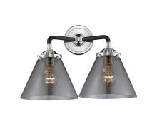 Innovations Lighting 284-2W-BPN-G43-LED - Cone - 2 Light - 16 inch - Black Polished Nickel - Bath Vanity Light