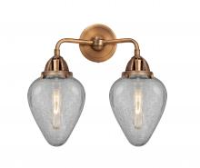 Innovations Lighting 288-2W-AC-G165-LED - Geneseo - 2 Light - 15 inch - Antique Copper - Bath Vanity Light