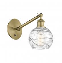 Innovations Lighting 317-1W-AB-G1213-6-LED - Athens Deco Swirl - 1 Light - 6 inch - Antique Brass - Sconce