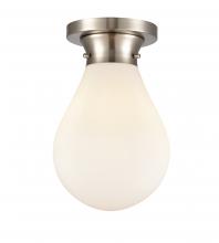 Innovations Lighting 414-1F-SN-G4141-8-LED - Genesis - 1 Light - 8 inch - Satin Nickel - Flush Mount