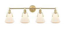 Innovations Lighting 422-4W-SB-G4221-7-LED - Luna - 4 Light - 40 inch - Satin Brass - Bath Vanity Light