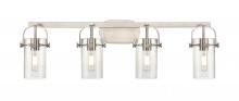 Innovations Lighting 423-4W-SN-G423-7SDY - Pilaster - 4 Light - 35 inch - Brushed Satin Nickel - Bath Vanity Light