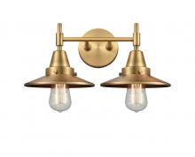 Innovations Lighting 447-2W-BB-M4-BB-LED - Railroad - 2 Light - 17 inch - Brushed Brass - Bath Vanity Light