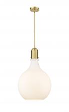 Innovations Lighting 492-1S-SG-G581-16-LED - Amherst - 1 Light - 16 inch - Satin Gold - Stem hung - Pendant