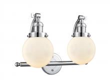 Innovations Lighting 515-2W-PC-G201-6-LED - Beacon - 2 Light - 16 inch - Polished Chrome - Bath Vanity Light