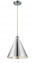 Innovations Lighting 516-1P-PC-MBC-16-PC-LED - Berkshire - 1 Light - 16 inch - Polished Chrome - Cord hung - Mini Pendant