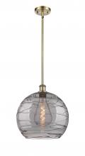 Innovations Lighting 516-1S-AB-G1213-14SM - Athens Deco Swirl - 1 Light - 14 inch - Antique Brass - Pendant